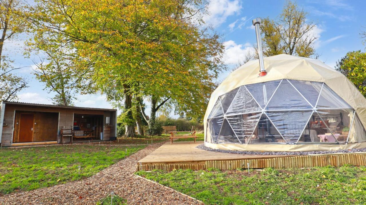 Luxury Dome With Private Wood-Fired Hot Tub Oxford Exterior foto