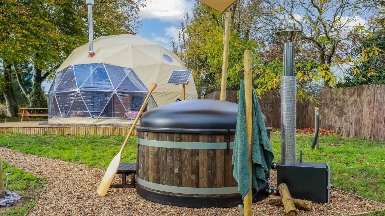 Luxury Dome With Private Wood-Fired Hot Tub Oxford Exterior foto